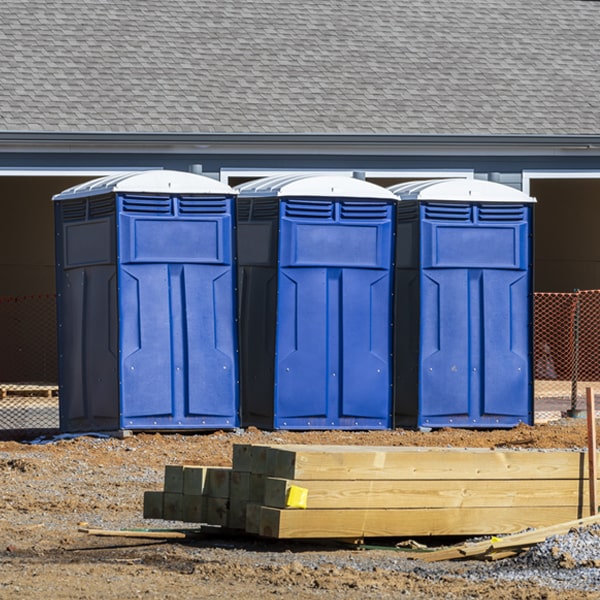 how often are the porta potties cleaned and serviced during a rental period in Jeffersonville